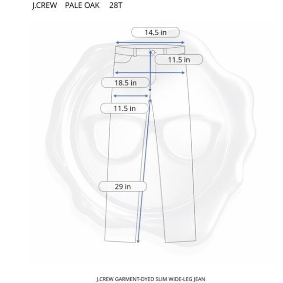 J.CREW SLIM WIDE-LEG CROPPED JEAN PALE OAK CHINOS - Picture 8 of 10